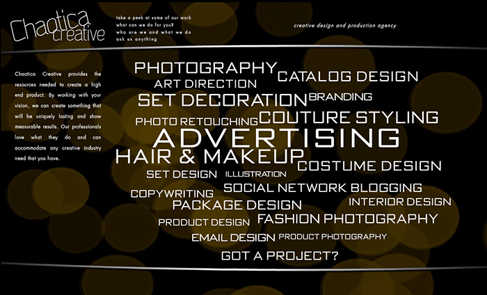 Chaotica Creative Website Chaotica Creative Website