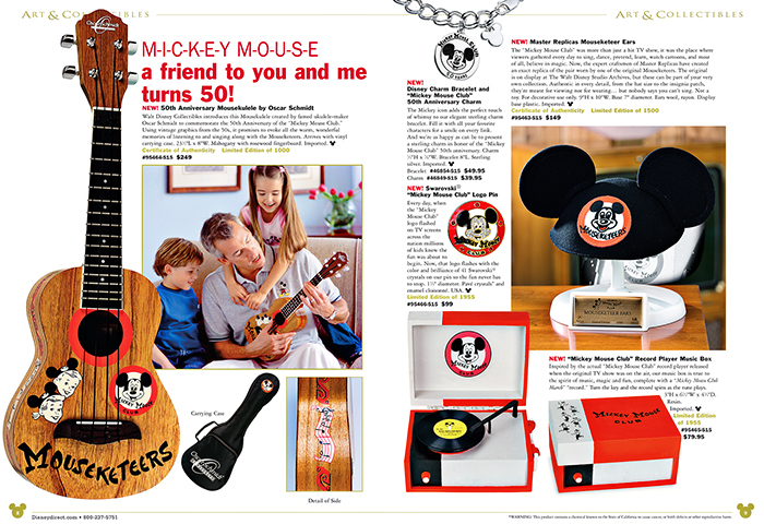 Disney Catalog Mickey Mouse Club Layout