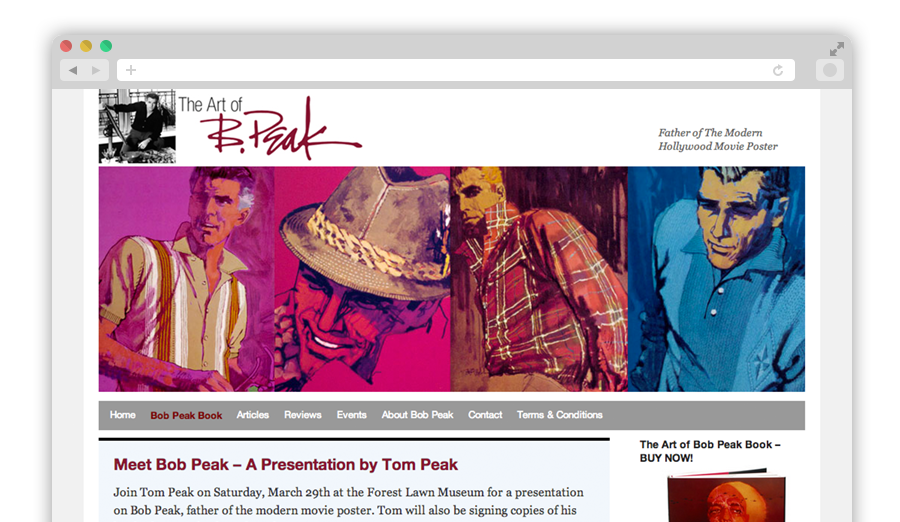 Bob Peak Website