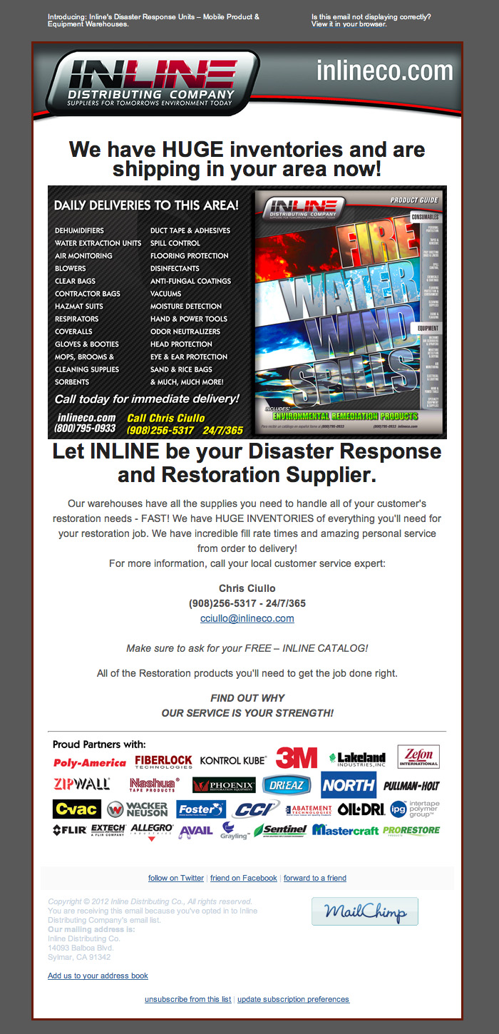 Inline Distributing Company Emails SeenDesigns