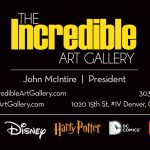 The Incredible Art Gallery Business Card Design by Seen Designs