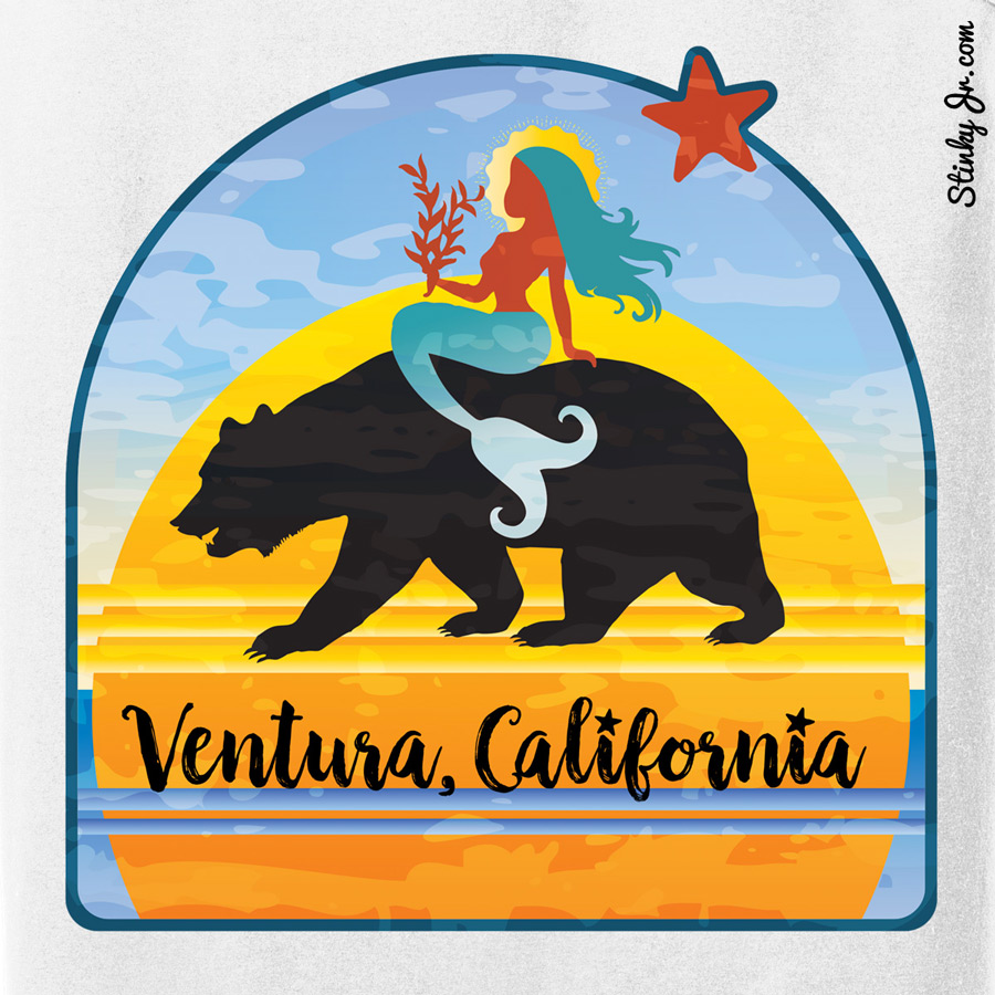 Ventura Cali King Queen T-shirt